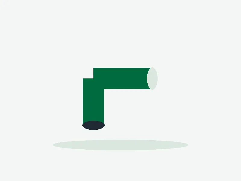 Illustration of Pipe elbow