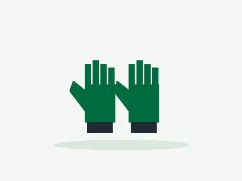 Illustration of Work gloves