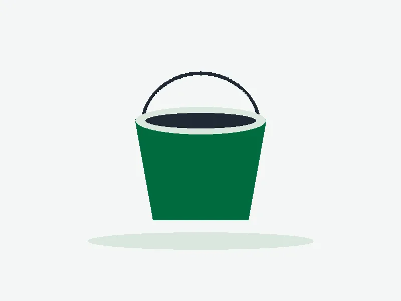 Illustration of Cleaning bucket