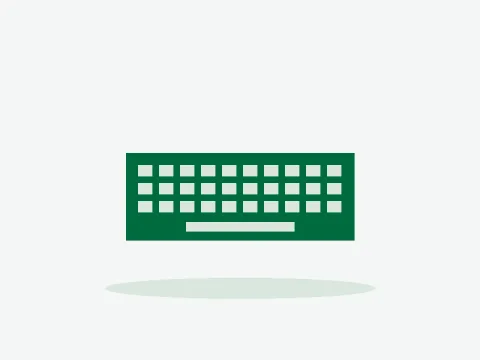 Illustration of USB keyboard