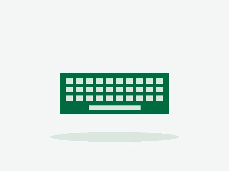 Illustration of USB keyboard