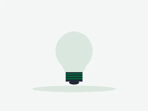 Illustration of LED light bulb