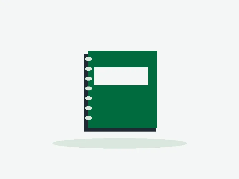 Illustration of Office notebook
